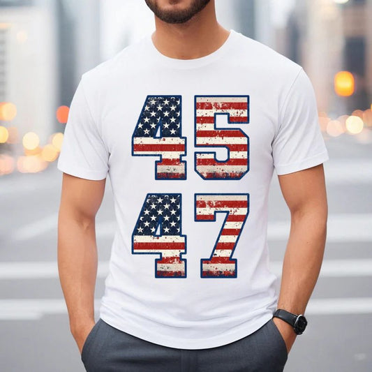 45 47 USA Flag Graphic Shirt