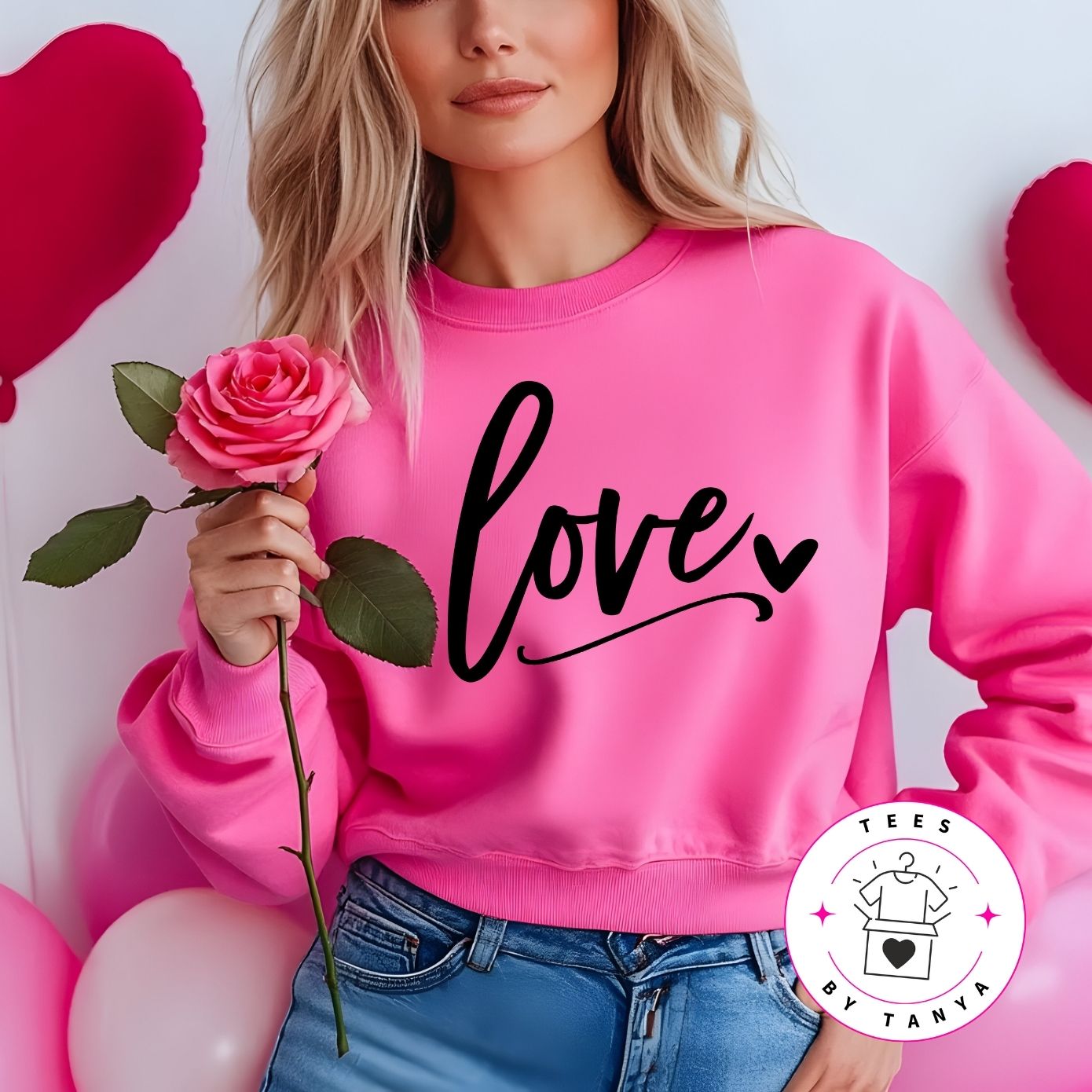 Love Shirt with Heart Graphic Shirt