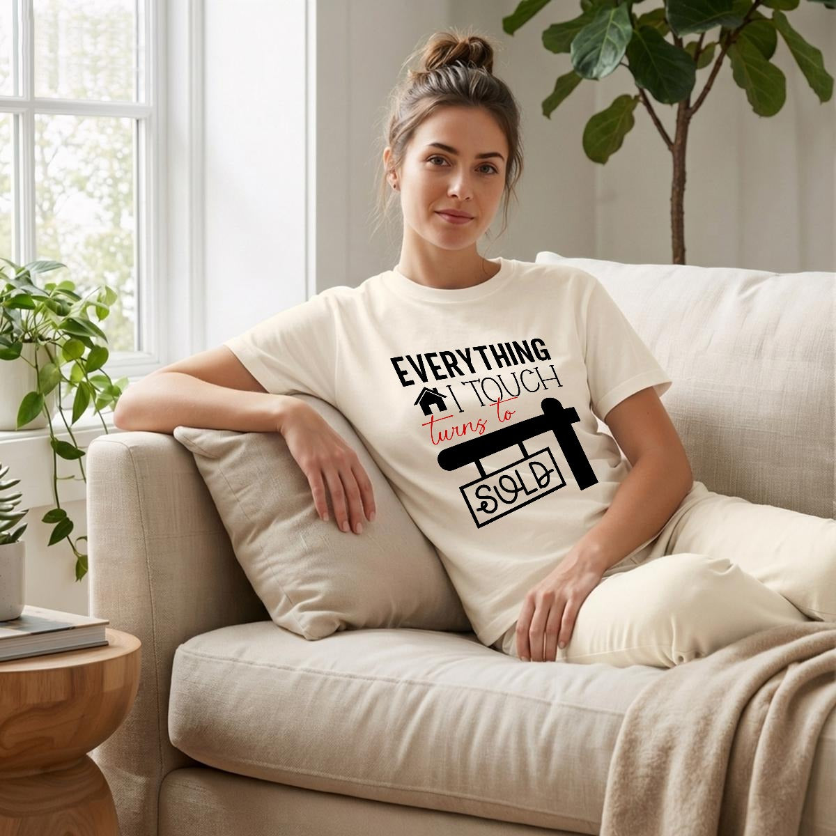 Everything I Touch Turns to Sold Realtor Shirt - Comfort Colors Real Estate Agent Tee