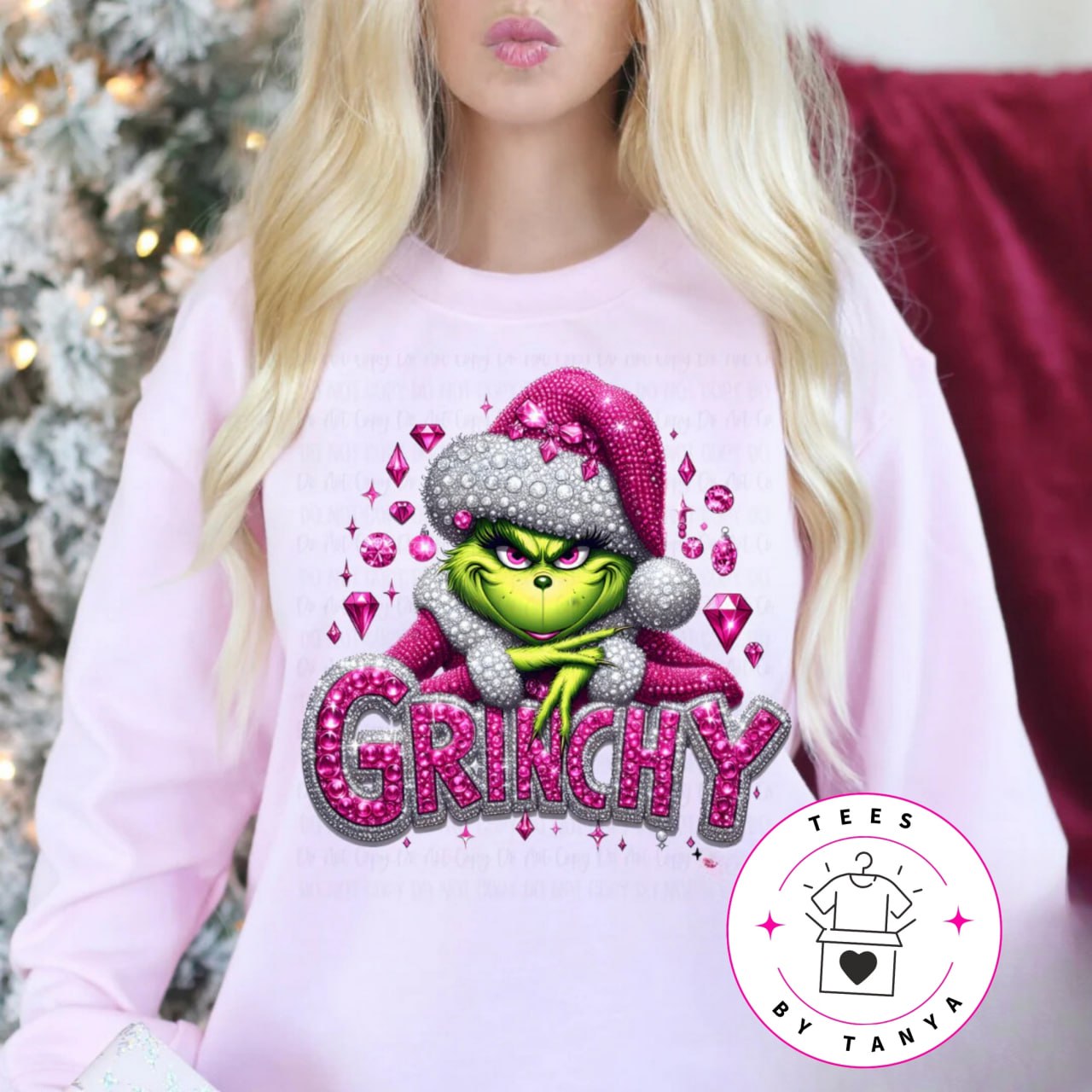 Grinchy Pink Jewel Grinch Shirt