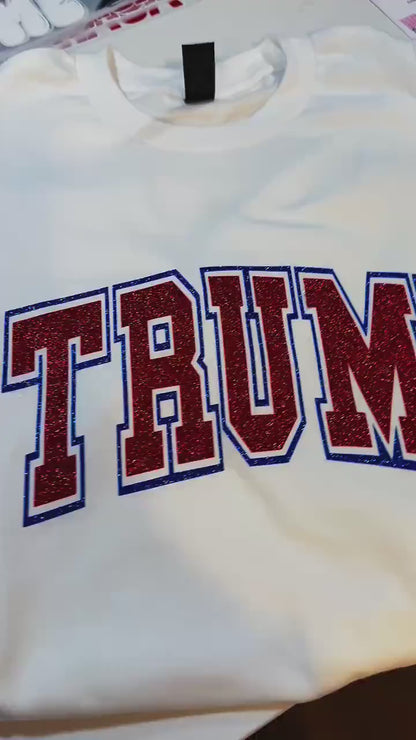 Real Glitter Trump T-Shirt / Crewneck / Hoodie - Patriotic Sparkle!