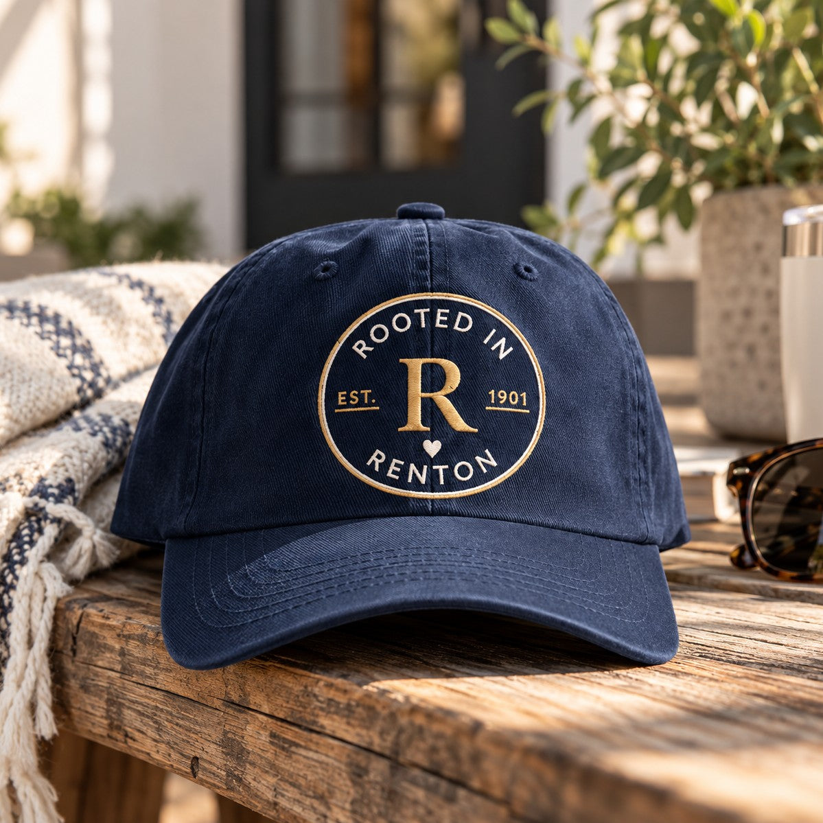 Navy Rooted in Renton hat